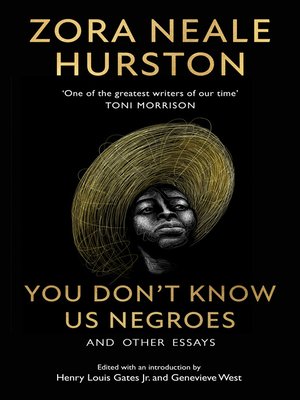 cover image of You Don't Know Us Negroes and Other Essays
